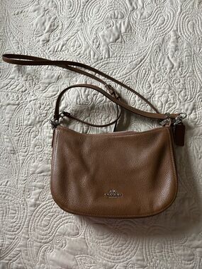 Coach Chelsea Crossbody in Saddle Tan Leather